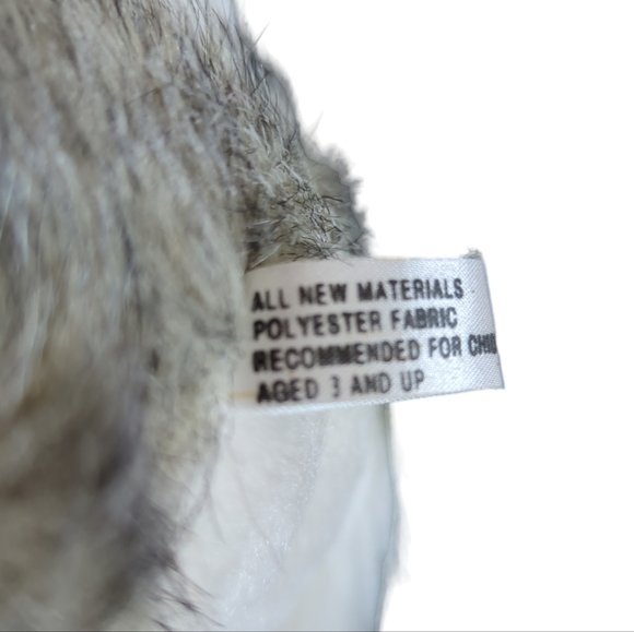 Siberian Husky Stuffed Dog Toy Animal Gray White - Picture 7 of 9